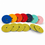 4 Inch 7 Step Wet Resin Diamond Polishing Pads for Granite Marble Stone