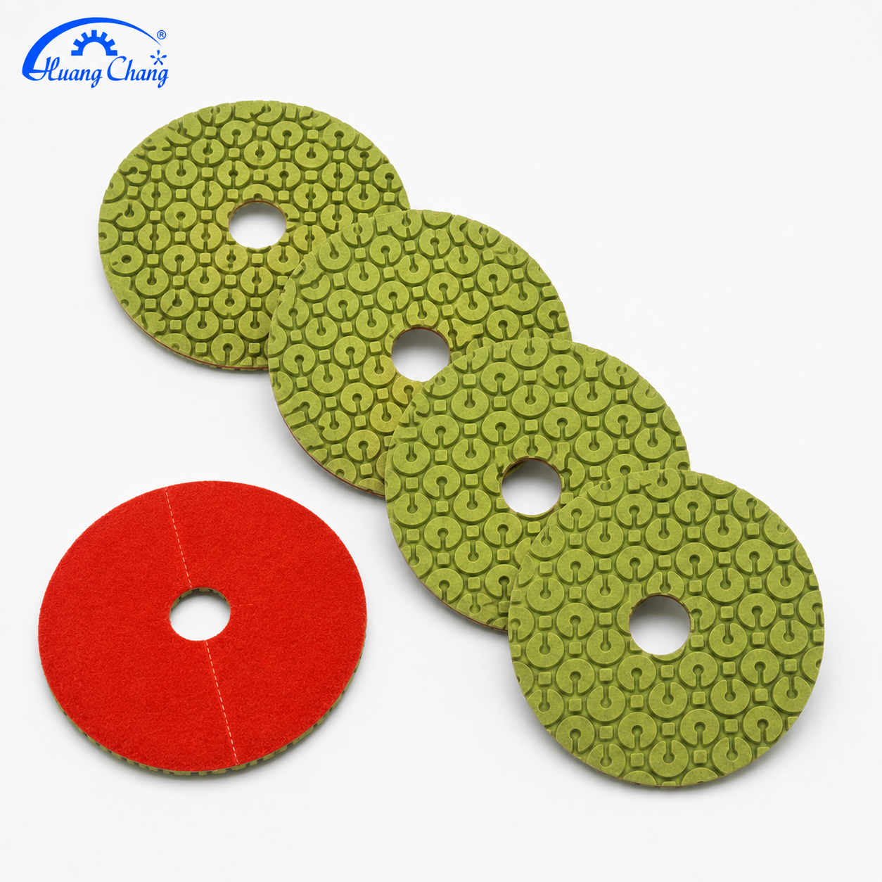 4 Inch C-Shaped Diamond Polishing Pads for Stone Wet/Dry Use
