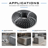 11.5mm Diamond Wire Saw Rope for Granite Quarrying, Stone Dressing & Concrete Block Cutting