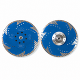 Standard and integrated flange blade rear views