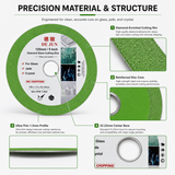 125mm Diamond Glass Cutting Disc for Glass, Ceramic Tile, Jade & Crystal – 22.23mm Bore