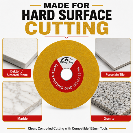 125mm Vacuum Brazed Diamond Cutting Disc for Dekton, Porcelain Tile, Marble & Granite