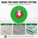 115mm/125mm Ultra-Thin Diamond Cutting Disc for Tile & Glass | HUANG CHANG