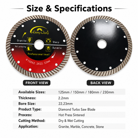 5 Inch 125mm Turbo Diamond Blade for Gran