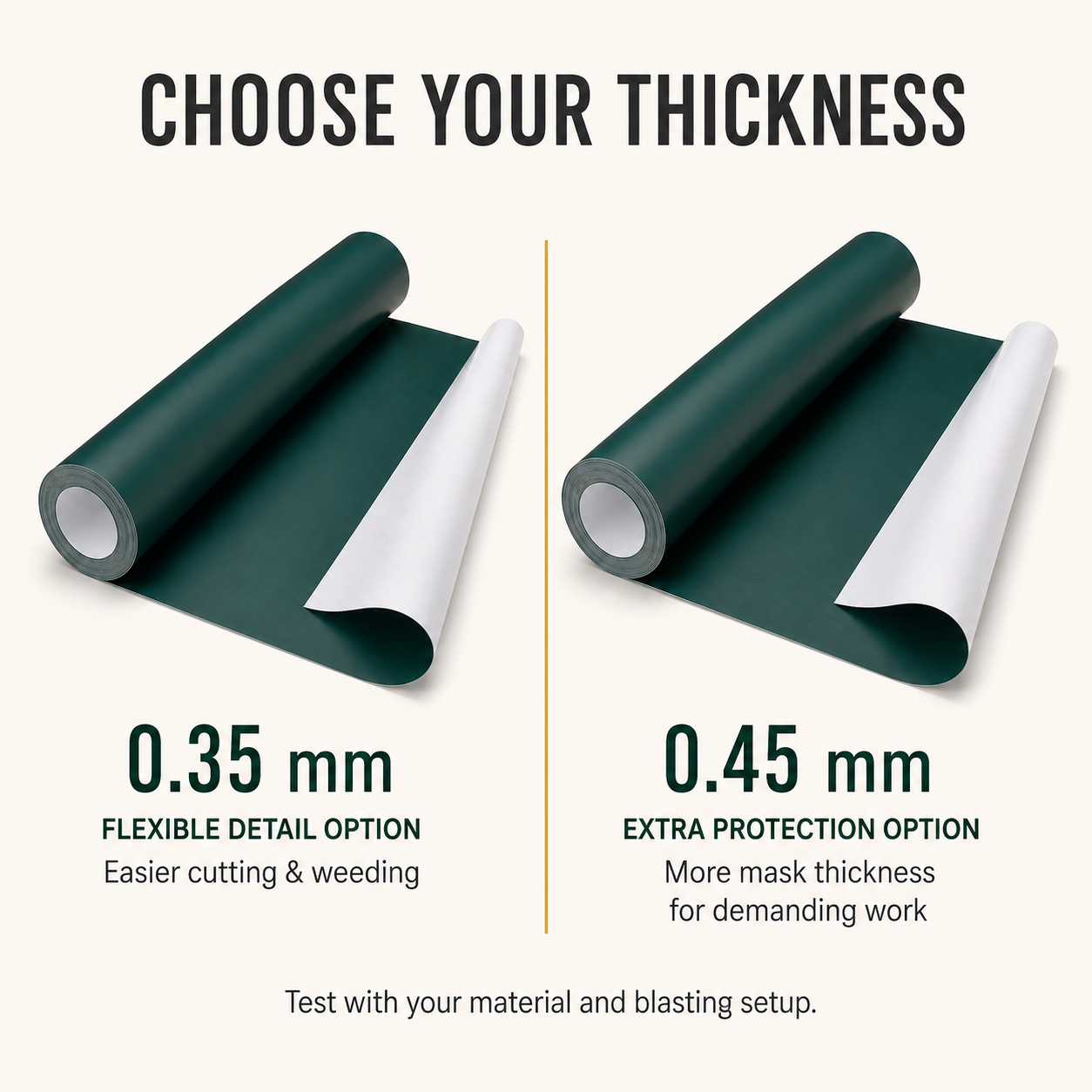 PVC Sandblast Stencil Film for Granite, Marble & Monument Lettering