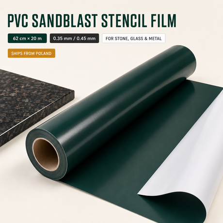 PVC Sandblast Stencil Film for Granite, Marble & Monument Lettering