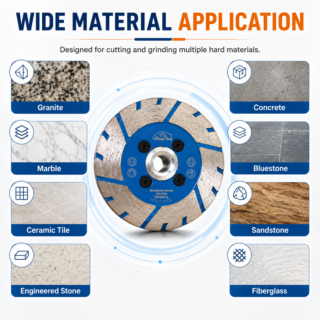 100mm Diamond Cutting & Grinding Disc for Stone & Tile