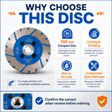 100mm Diamond Cutting & Grinding Disc for Stone & Tile