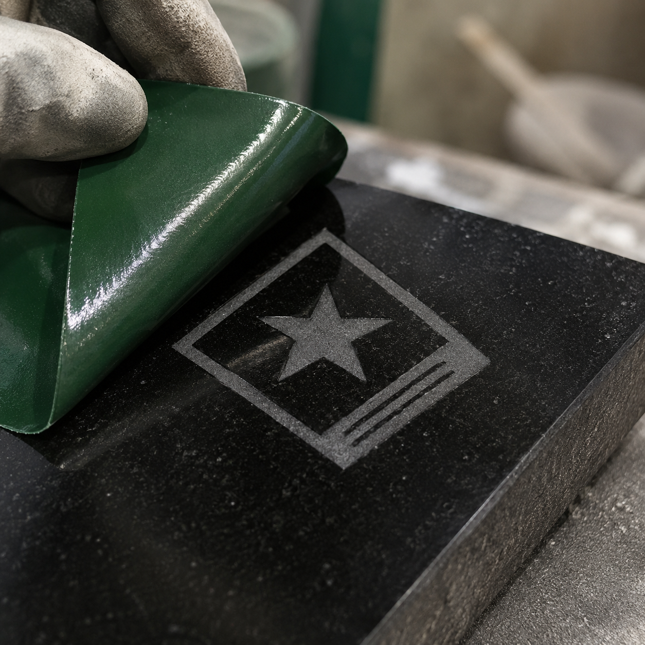 PVC Sandblast Stencil Film for Granite, Marble & Monument Lettering