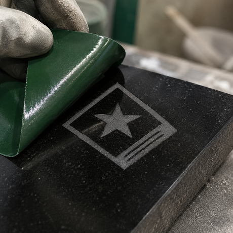 PVC Sandblast Stencil Film for Granite, Marble & Monument Lettering