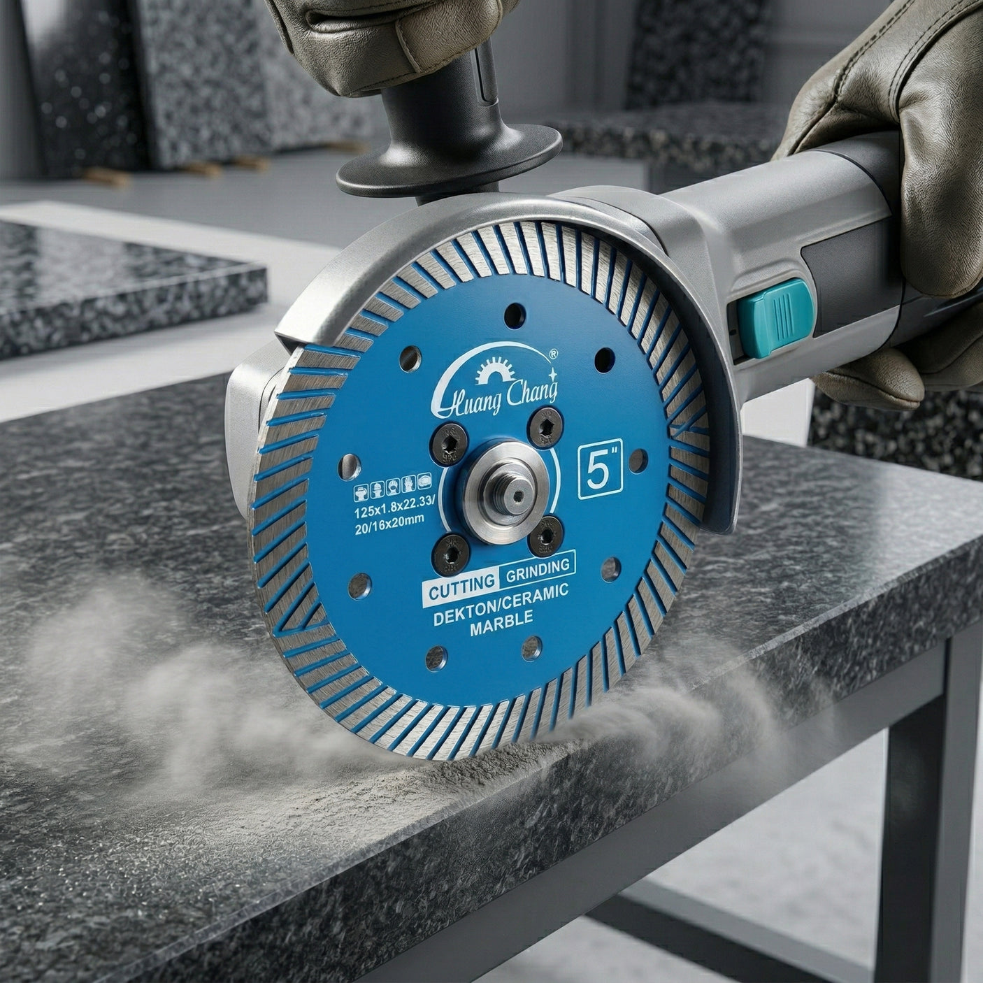 Huang Chang Blau 5" Diamantblatt zum Schneiden und Schleifen von Granit