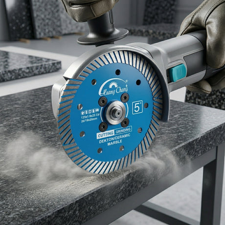 Huang Chang Blue 5" Diamond Blade for Granite Cutting & Grinding