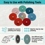 Wet Diamond Polishing Pads for Granite, Marble and Quartz, 50-3000 Grit