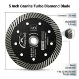 5" 125mm Turbo Diamond Blade for Granite