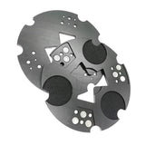 270mm Machine grinding Trapezoid Metal Resin Pad Adapter magnetic plate honing