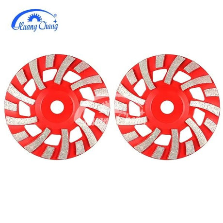 Huangchang bietet preisgünstige 7-Zoll-Diamantschleifscheiben (Standard oder individuell anpassbar) für die Bearbeitung von Beton, Terrazzo und Stein an.