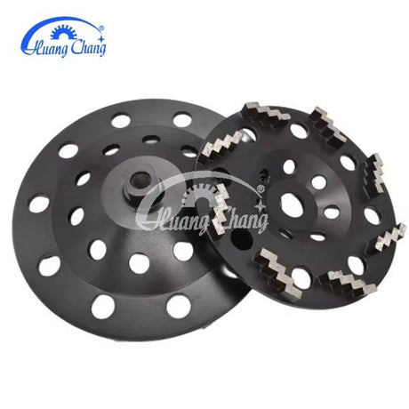 Huangchang 7-Zoll-Diamant-Topfschleifscheiben zum Polieren und Reinigen von Stein- und Betonoberflächen