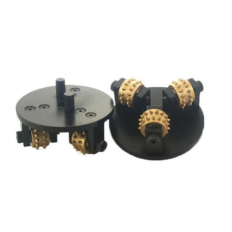 125mm Diamond Stone Grinding Bush Hammer Tools with 3 Rollers used for angle grinder