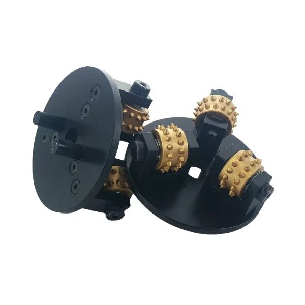 125mm Diamond Stone Grinding Bush Hammer Tools with 3 Rollers used for angle grinder