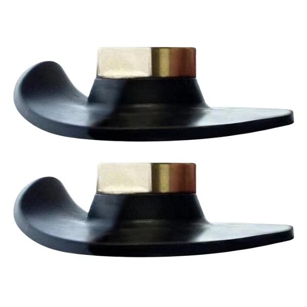 Two-view product image of 100mm soft rubber backer pad for polishing pads