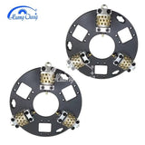 270mm diamond bush hammered plate with 3 rollers cutting disc for grinders