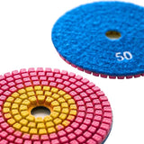 4 Inch Flexible Grinder Tool Diamond Polishing Pads for Granite and Marble Stone