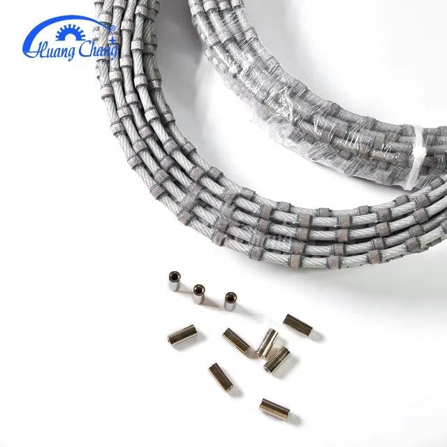 Huangchang D10,5 mm galvanisierte Diamant-Drahtsäge mit Feder und Gummi für Stahlbeton