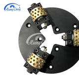 Huangchang Diameter 230mm or 270mm Bush Hammer Tool Plate With 3 Rolls or 6 Rollers for creating a bush hammered surface