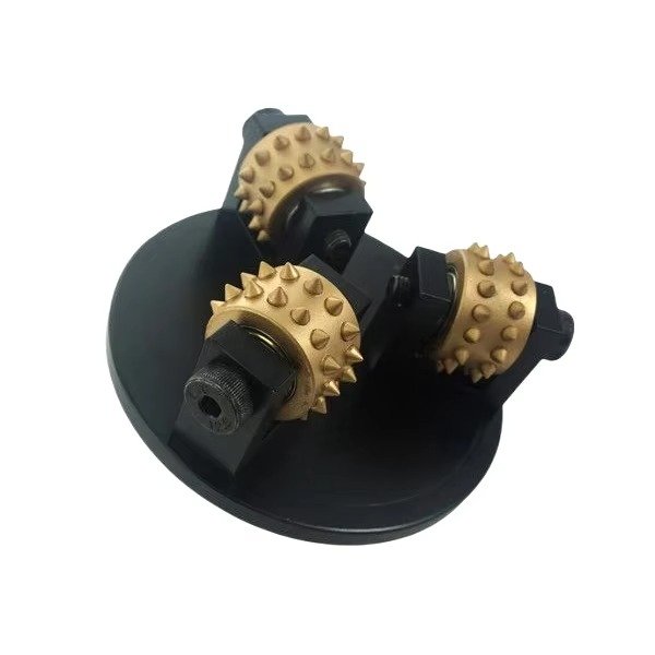 125mm Diamond Stone Grinding Bush Hammer Tools with 3 Rollers used for angle grinder