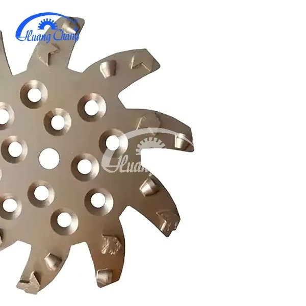 250mm/10 inch concrete PCD grinding disc for floor ,metal bonded diamond grinding plate pcd milling cutter