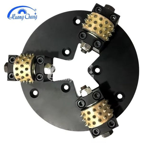 Huangchang Stockhammer-Werkzeugplatte mit 3 oder 6 Walzen, Durchmesser 230 mm oder 270 mm, zur Erzeugung einer gestockten Oberfläche