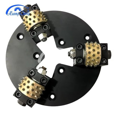 Huangchang Stockhammer-Werkzeugplatte mit 3 oder 6 Walzen, Durchmesser 230 mm oder 270 mm, zur Erzeugung einer gestockten Oberfläche