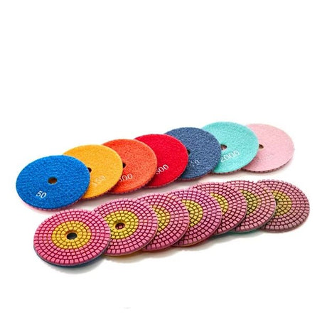 4 Inch Flexible Grinder Tool Diamond Polishing Pads for Granite and Marble Stone