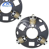 270mm diamond bush hammered plate with 3 rollers cutting disc for grinders