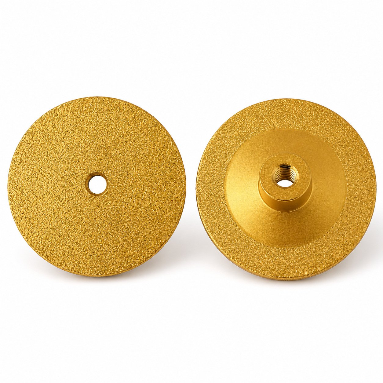 3 inch brazed diamond flat grinding head front and back