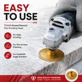 Brazed diamond flat grinding head angle grinder use