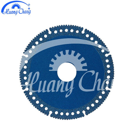 Blue brazed steel bar slices