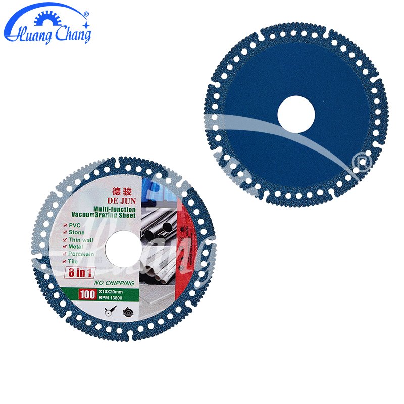 Blue brazed steel bar slices