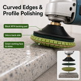 correct convex polishing pad setup with M14 backing pad