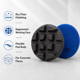 Dry diamond floor polishing pad key features
