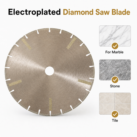 Electroplated diamond saw blade suitable materials