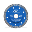 115 mm Huang Chang blue mesh turbo diamond tile blade on white background