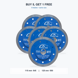 Six same-size diamond tile blades: 115 mm EUR 45 or 125 mm EUR 50