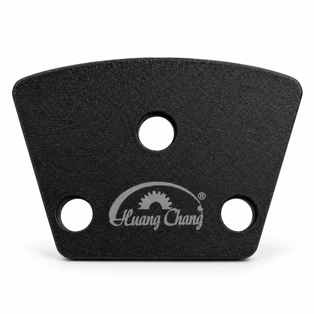 Rear three-hole trapezoid mounting plate of the double-oval shoe