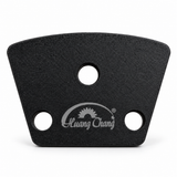 Rear three-hole trapezoid mounting plate of the double-oval shoe