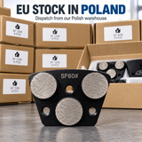 Triple-round grinding shoes and stock boxes in Poland
