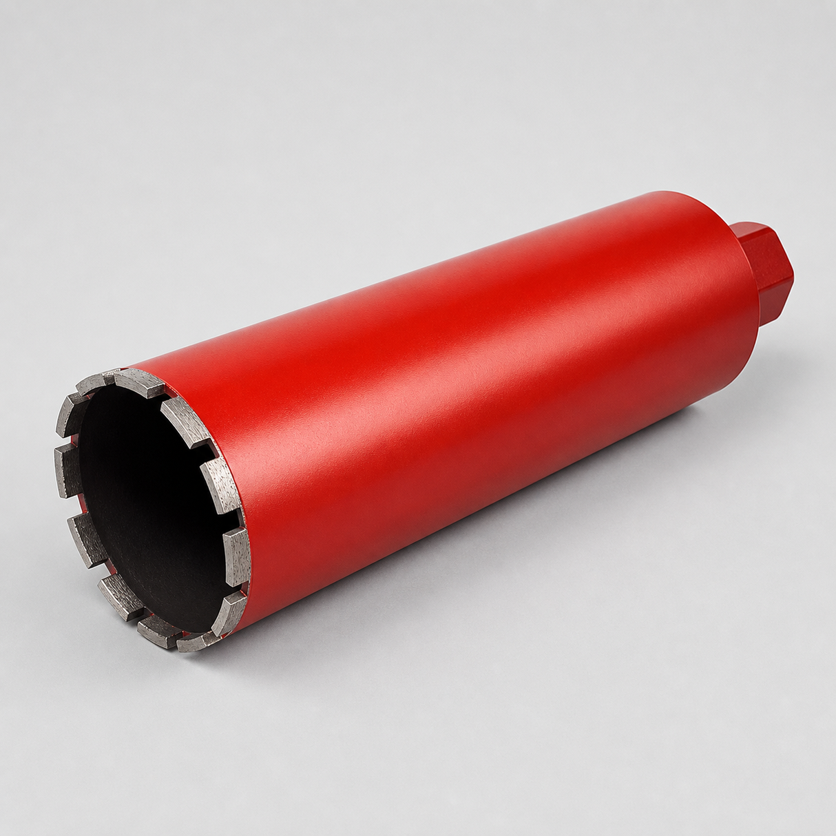 Visible barrel, cutting segments and connection-end structure of a HUANG CHANG diamond core drill bit