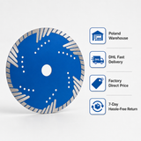 230mm turbo diamond saw blade service information graphic