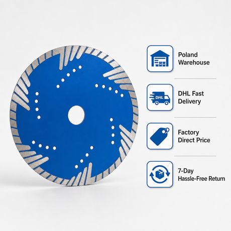 230mm turbo diamond saw blade service information graphic