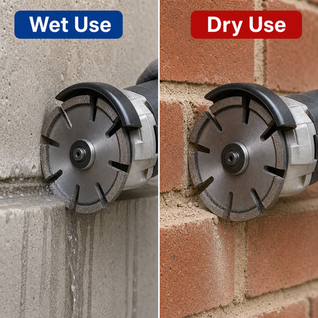 wet and dry use mortar raking diamond blade for masonry repair